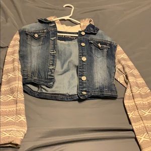 Jean jacket sweater